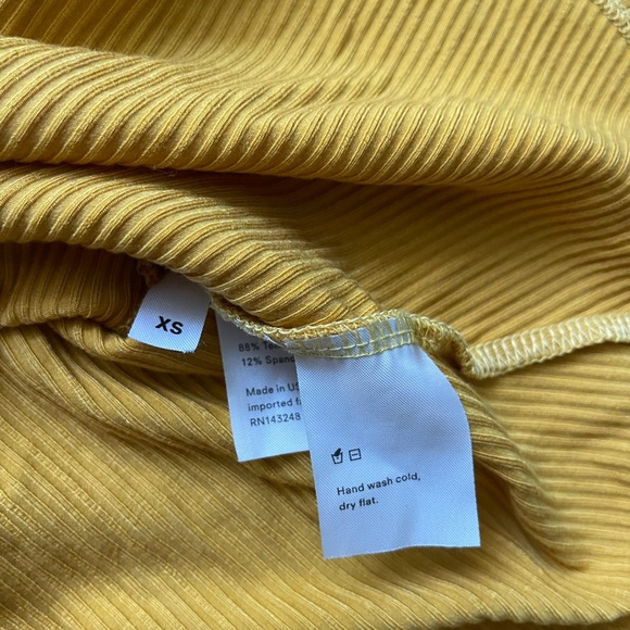 Reformation Ruffle Yellow Dress XS - Picture 3 of 3